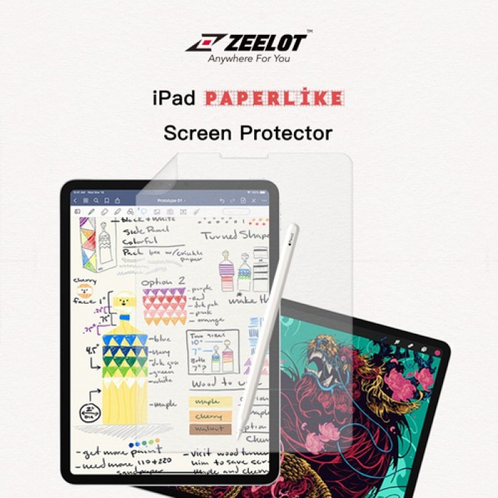 MIẾNG DÁN HỖ TRỢ DÙNG BÚT ZEELOT PAPER-LIKE CHO IPAD AIR 5 10.9"